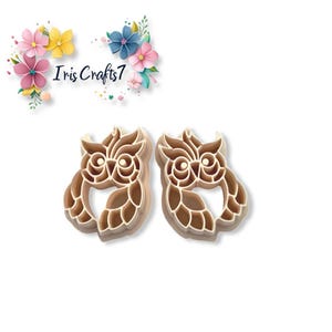 Owl 10 Polymer Clay Cutter Set - Embossed Clay Cutting Tools for Crafting & Sculpting Accessories
