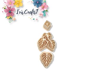 Leaf Combo Set Polymer Clay Cutter | Botanical Earring Shape Tool