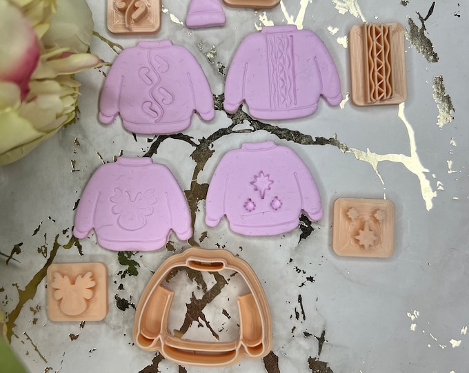 Christmas Set 3 polymer clay cuters / earrings cutters