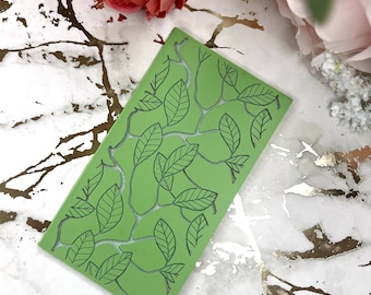 Rubber Texture Mat Leaves for Polymer Clay Jewelry Making, Floral Texture Tool, Handmade Earrings
