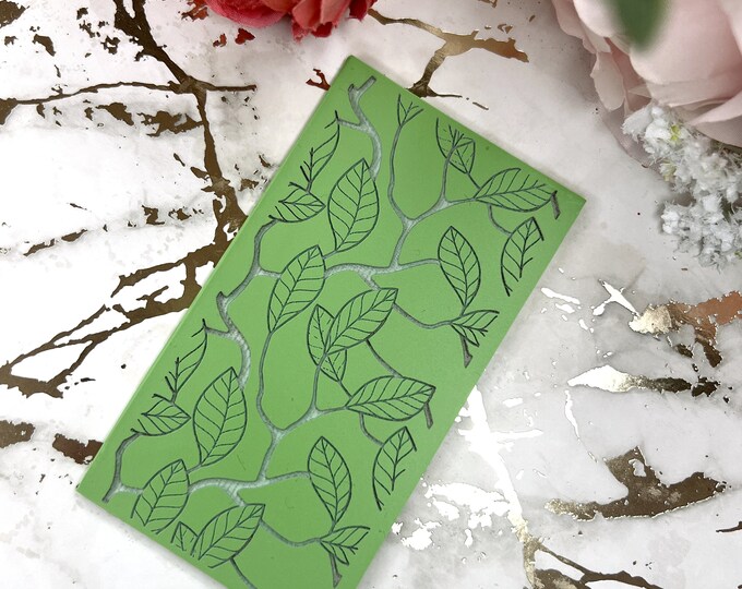 Clay Texture rubber mat Leaves 3| Polymer clay tools| Clay texture tool| Jewellery tools| Floral texture
