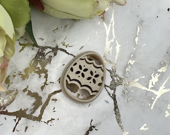Polymer Clay Cutter Egg 7 Shape - Crisp Edges, Perfect for Crafting Jewelry, Charms & Miniatures