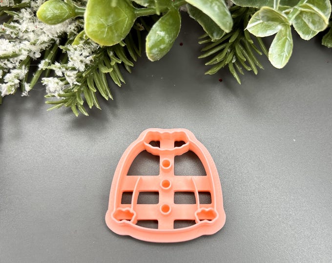 Santa Clothes 2 Polymer Clay Cutter Set - Christmas Jewelry Making Tools - Holiday Craft Supplies