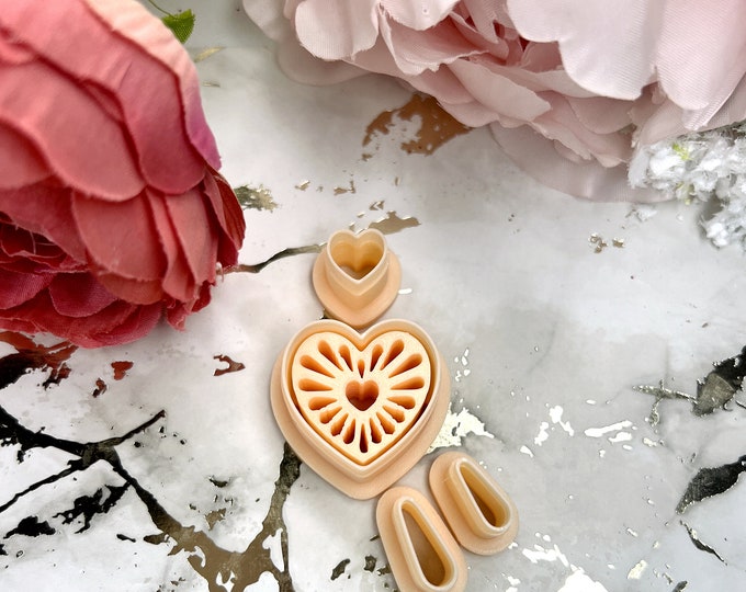 Clay cutters Valentine Combo 3| Valentine Earrings| Handmade jewellery| Ceramic tools