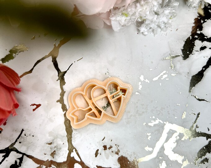 Clay cutter Pierced Hearts| Valentine jewellery| Polymer clay cutters| Ceramic tools