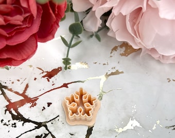 Snowflake 1 Polymer Clay Cutter for Christmas Jewelry, Ceramic Tool