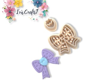 Strawberry Bow Polymer Clay Cutter - Jewellery Tools