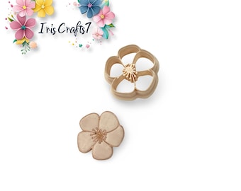 Clay Cutters Flower 38 – Intricate Floral Polymer Clay Cutter for Earring Making, Jewellery Crafts, DIY Tools and Handmade Accessories