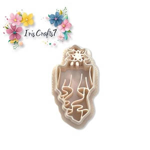 Floral Ghost Polymer Clay Cutter – Halloween Earring Tool – Cute Spooky Ghost Shape – DIY Jewelry Making Supplies