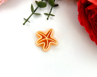 Starfish 3 Clay Cutters – Ocean Earring Making Tools – Star Beach Shell PLA Polymer Cutters for DIY Jewelry
