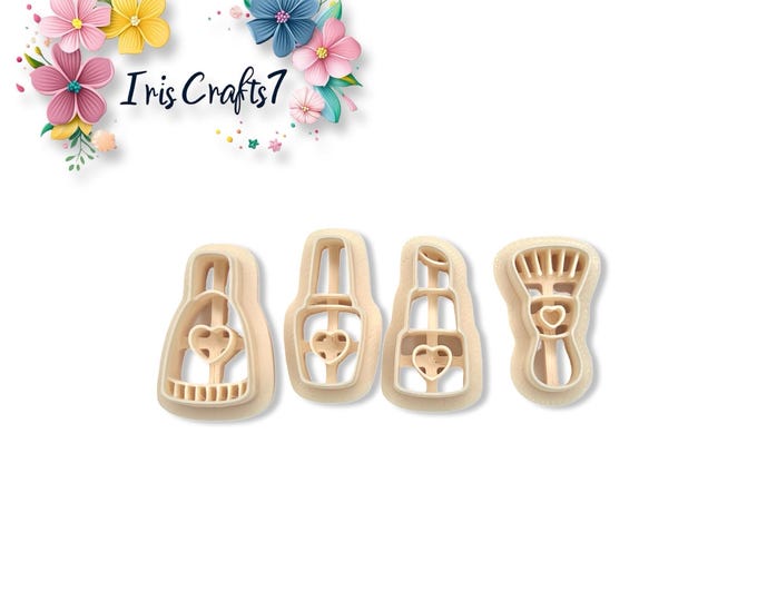 Cosmetic Pack Polymer Clay Cutters Set for Valentine Earrings Jewelry Tool