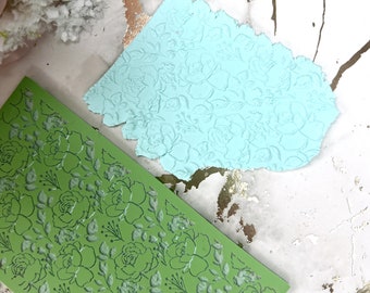 Clay Texture rubber mat Flower 4| Polymer clay tools| Clay texture tool| Jewellery tools| Floral texture