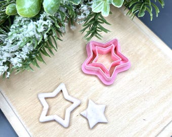 Star Outline Polymer Clay Cutters - Handmade Earrings - Cookie Cutters