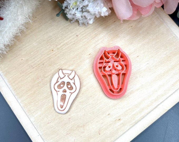 Scream Love Polymer Clay Cutters - Valentine's Earrings - Handmade Jewellery