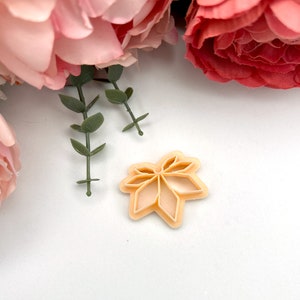 Tonausstecher Spike Blume - Werkzeuge zur Ohrringherstellung aus Polymer Clay, Blumenschmuck Ausstecher für DIY Basteln und handgefertigte Accessoires