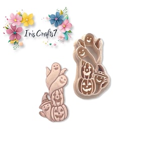 Halloween Ghost and Pumpkin Clay Cutters – DIY Earring Making Tools – Spooky Shapes for Polymer Clay Crafts