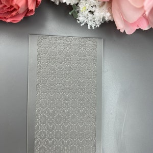 Rubbertextuurmat bloemen 5 ontwerp voor polymeerklei, aardewerk, keramiek