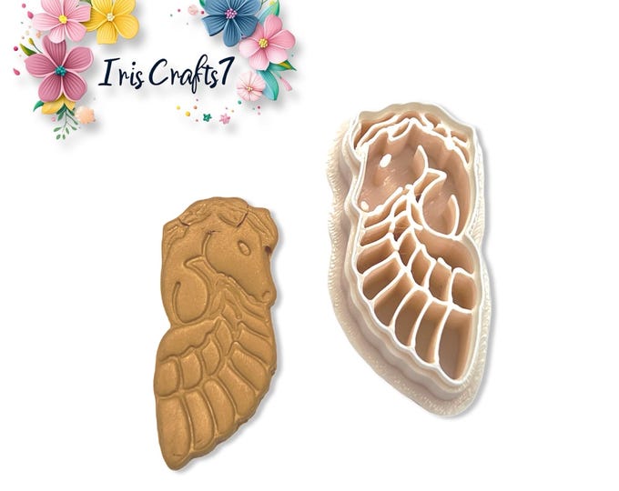 Pegasus Polymer Clay Cutter – Fantasy Horse Earring Tool – Mythical Creature DIY Jewelry Supplies