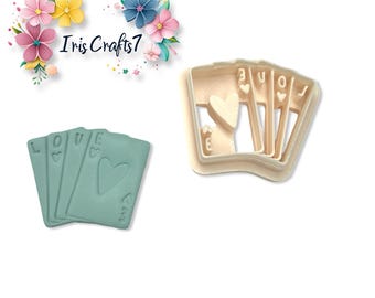 Love Cards Polymer Clay Cutter | Valentine Earring Shape | Craft Tool