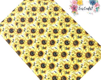 Sunflower 3 Transfer Paper for Polymer Clay - Water soluble paper