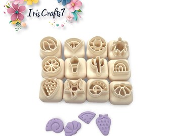 Mini Summer Polymer Clay Cutters - Stud Earrings Cutters - Handmade jewellery