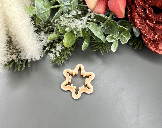 Snowflake 14 Polymer clay cutter - Christmas Earrings - Ceramic Tools