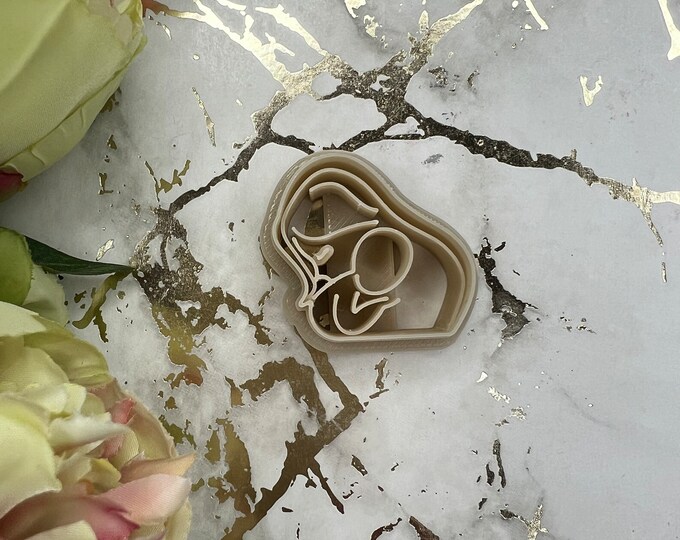 Mothers day 2 polymer clay cutter