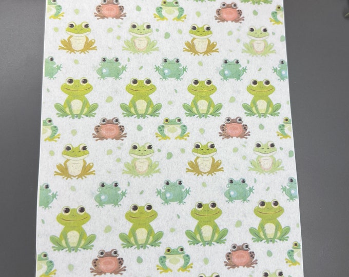 Frog 1 image transfer paper_ Clay tools_ Water Soluble Paper_ Magic transfer paper