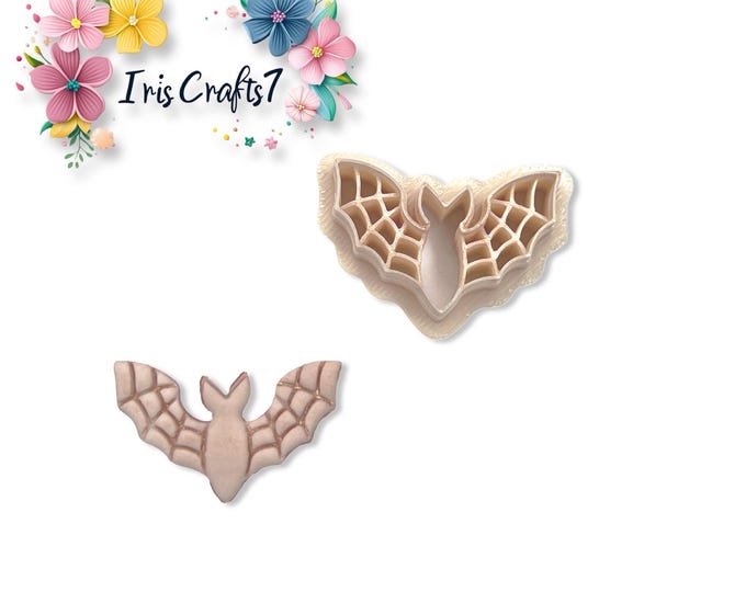 Spider Web Bat Polymer Clay Cutter – Halloween Earring Making Tool – Spooky Bat Clay Mold – DIY Jewelry Supplies for Fall Crafts