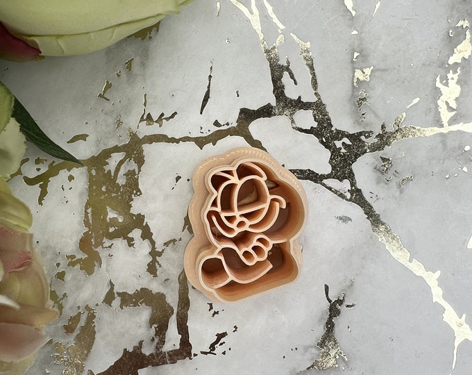 Cute cat polymer clay cutter