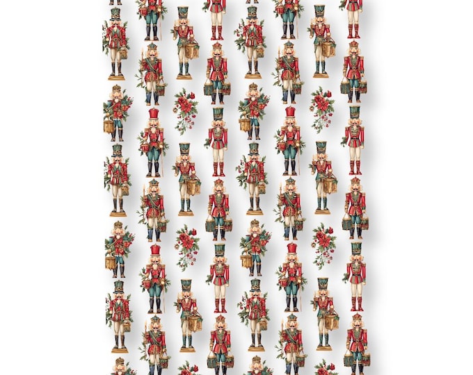 Nutcracker no.2 Image Transfer Paper for Polymer Clay Earring, Water Soluble Sheet