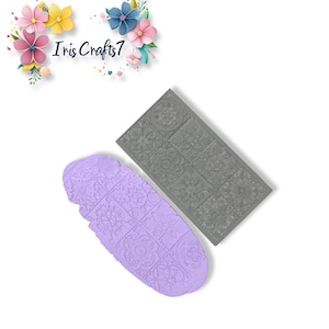 Mediterranean Rubber Texture Mat for Polymer Clay Earrings - Perfect for Unique Designs