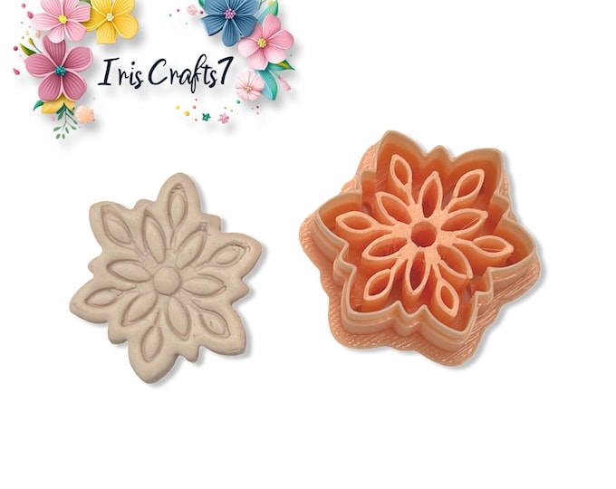 Snowflake Clay Cutters: Polymer Clay Christmas Earring DIY Tools