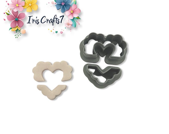 Love Arch Split Polymer Clay Cutter Valentine Earrings Jewelry Tool
