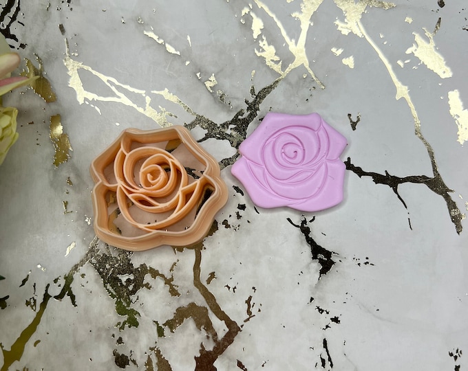 Rose polymer clay cutter / earrings cutter