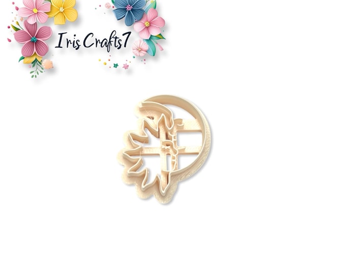 Loving Moon and Sun Polymer Clay Cutter for Valentine Earrings