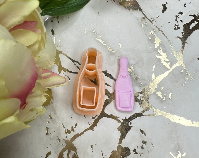Clay cutters Champagne Bottle| Polymer clay cutters| Clay tools| Earrings cutters| Jewellery tools| Ceramic cutters