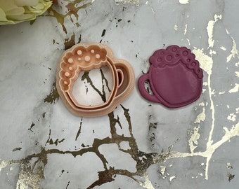 St Patricks Day Beer Mug Polymer Clay Cutter Earring Tool