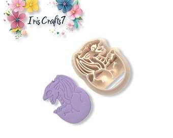 Baby Dragon in Egg Polymer Clay Cutters - Handmade Jewellery - Earring Making