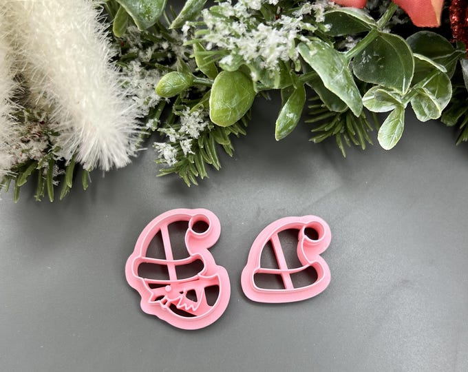 Christmas Bird with Hat Polymer Clay Cutter - Handmade Earrings - Ceramic Tools