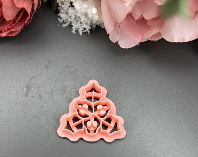Skulls & Mistletoe Polymer Clay Cutter - Halloween to Christmas Craft Tool