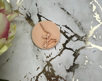 Polymer Clay Stamp Face 4 Design – Handmade Detailed Texture Tool for Crafting & DIY Projects