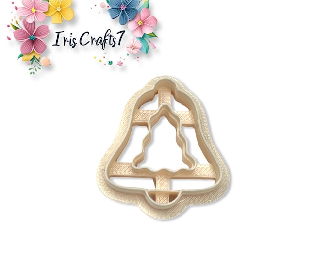 Outline Bell Polymer Clay Cutter for Christmas Earring Making, Jewellery & Craft Tools
