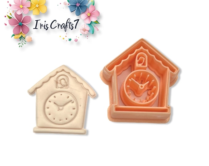 Cuckoo Clock Polymer Clay Cutter for Earring and Jewellery Making