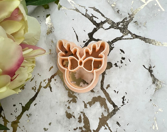 Cute Mouse deer polymer clay cutter