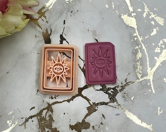 Occult card polymer clay cutter