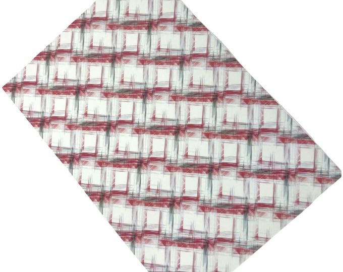 Pink Plaid Transfer Paper for Polymer Clay - Water soluble paper
