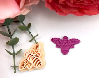 Bee no. 2 Polymer Clay Cutter for Handmade Earring Making, Jewelry & Ceramic Tool