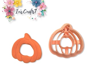 Pumpkin with Hole Polymer Clay Cutter for Fall Halloween Earring Jewelry Mold