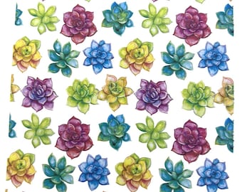 Succulents Image Transfer Paper Water Soluble Polymer Clay Tool